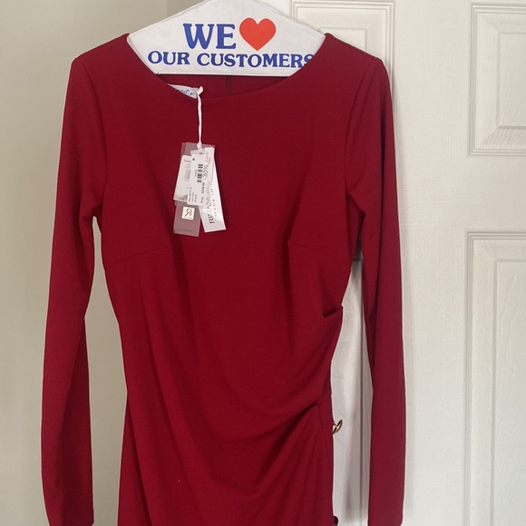Rinascimento Burgundy midi dress with tags - Picture 4 of 4